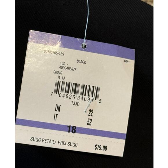 NWT, KASPER black dress,  Womens size 18 - Picture 4 of 9